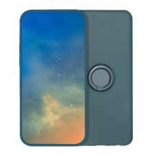 Gigapack Szilikon telefonvédő (tartógyűrű, mikrofiber plüss belső, mágneses, kameravédő) SÖTÉTZÖLD Apple iPhone 16e mobiltelefon kellék