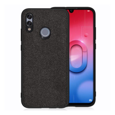 Gigapack Szilikon telefonvédő (textil hátlap) FEKETE [Honor 10 Lite] (5996457869169) tok és táska