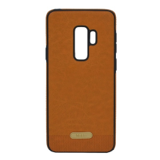 Gigapack Szilikon telefonvédő (ultravékony, közepesen ütésálló, bőr hatású) BARNA Samsung Galaxy S9 Plus (SM-G965) tok és táska