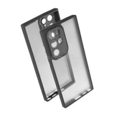 Gigapack Szilikon telefonvédő (ütésállóság, akril hátlap, kameravédő) FEKETE (GP-153343) tok és táska