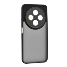 Gigapack Szilikon telefonvédő (ütésállóság, akril hátlap, kameravédő) FEKETE Xiaomi Redmi 14C 4G tok és táska