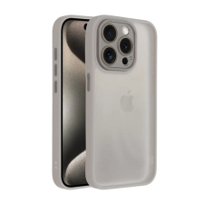 Gigapack Szilikon telefonvédő (ütésállóság, akril hátlap, kameravédő) VILÁGOSSZÜRKE Apple iPhone 16 Plus tok és táska