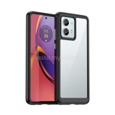Gigapack Szilikon telefonvédő (ütésállóság, átlátszó hátlap) FEKETE (GP-148978) tok és táska