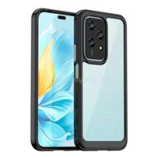 Gigapack Szilikon telefonvédő (ütésállóság, átlátszó hátlap) FEKETE (GP-158975) tok és táska