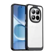 Gigapack Szilikon telefonvédő (ütésállóság, átlátszó hátlap) FEKETE (GP-180588) tok és táska