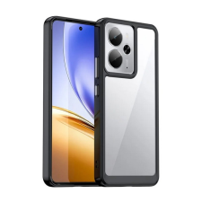 Gigapack Szilikon telefonvédő (ütésállóság, átlátszó hátlap) FEKETE Realme 14T, 14 tok és táska