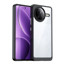 Gigapack Szilikon telefonvédő (ütésállóság, átlátszó hátlap) FEKETE Xiaomi Poco F7 Ultra tok és táska
