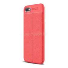 Gigapack Szilikon telefonvédő (ütésállóság, bőr hatású, varrás minta) PIROS (GP-78121) tok és táska