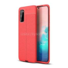 Gigapack Szilikon telefonvédő (ütésállóság, bőr hatású, varrás minta) PIROS (GP-93104)