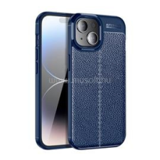 Gigapack Szilikon telefonvédő (ütésállóság, bőr hatású, varrás minta) SÖTÉTKÉK (GP-144913) tok és táska