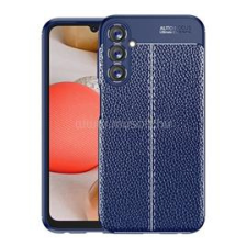 Gigapack Szilikon telefonvédő (ütésállóság, bőr hatású, varrás minta) SÖTÉTKÉK (GP-150549) tok és táska