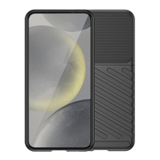 Gigapack Szilikon telefonvédő (ütésállóság, csíkos, dombor minta) FEKETE Apple iPhone 16e mobiltelefon kellék