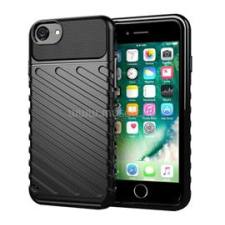 Gigapack Szilikon telefonvédő (ütésállóság, csíkos, dombor minta) FEKETE (GP-102753) tok és táska