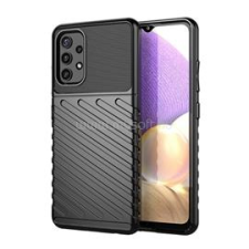 Gigapack Szilikon telefonvédő (ütésállóság, csíkos, dombor minta) FEKETE (GP-104537) tok és táska