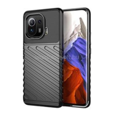 Gigapack Szilikon telefonvédő (ütésállóság, csíkos, dombor minta) FEKETE (GP-107241) tok és táska