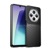 Gigapack Szilikon telefonvédő (ütésállóság, csíkos, dombor minta) FEKETE (GP-163293)