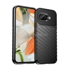 Gigapack Szilikon telefonvédő (ütésállóság, csíkos, dombor minta) FEKETE (GP-168448) tok és táska