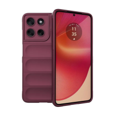 Gigapack Szilikon telefonvédő (ütésállóság, kameravédő, 3D) BORDÓ Motorola Moto G56 (XT2529) tok és táska
