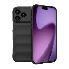 Gigapack Szilikon telefonvédő (ütésállóság, kameravédő, 3D) FEKETE Apple iPhone 17 Pro Max tok és táska