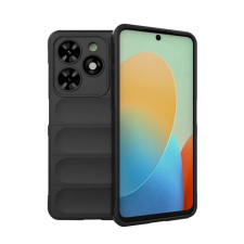 Gigapack Szilikon telefonvédő (ütésállóság, kameravédő, 3D) FEKETE Tecno Spark 20C tok és táska