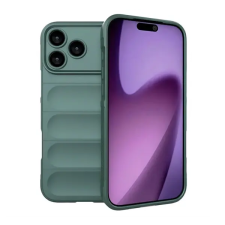 Gigapack Szilikon telefonvédő (ütésállóság, kameravédő, 3D) SÖTÉTZÖLD Apple iPhone 17 Pro tok és táska