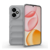 Gigapack Szilikon telefonvédő (ütésállóság, kameravédő, 3D) VILÁGOSSZÜRKE Honor 400