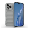 Gigapack Szilikon telefonvédő (ütésállóság, kameravédő, 3D) VILÁGOSSZÜRKE Honor 400 Lite