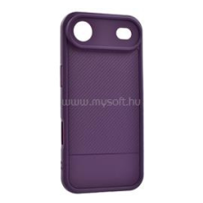 Gigapack Szilikon telefonvédő (ütésállóság, kameravédő, karbon minta) LILA (GP-178688) tok és táska
