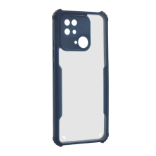 Gigapack Szilikon telefonvédő (ütésállóság, légpárnás sarok, akril hátlap, kameravédő) SÖTÉTKÉK Xiaomi Redmi 10C tok és táska
