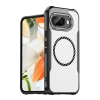 Gigapack Szilikon telefonvédő (ütésállóság, légpárnás sarok, kameravédő, karbon minta, MagSafe) FEKETE Google Pixel 9a