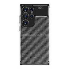 Gigapack Szilikon telefonvédő (ütésállóság, légpárnás sarok, karbon minta) FEKETE (GP-151581) tok és táska