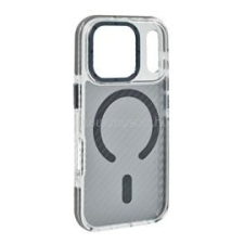 Gigapack Szilikon telefonvédő (ütésállóság, légpárnás sarok, karbon minta, wireless, MagSafe) SÖTÉTSZÜRKE (GP-176074) tok és táska