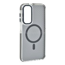 Gigapack Szilikon telefonvédő (ütésállóság, légpárnás sarok, karbon minta, wireless, MagSafe) SÖTÉTSZÜRKE (GP-176085) tok és táska