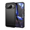 Gigapack Szilikon telefonvédő (ütésállóság, légpárnás sarok, szálcsiszolt, karbon minta) FEKETE Google Pixel 10 "Gigapack csomagolás" (GP-174338) (GP-174338)