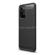 Gigapack Szilikon telefonvédő (ütésállóság, légpárnás sarok, szálcsiszolt, karbon minta) FEKETE (GP-103677) tok és táska