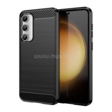 Gigapack Szilikon telefonvédő (ütésállóság, légpárnás sarok, szálcsiszolt, karbon minta) FEKETE (GP-148400) tok és táska