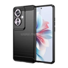 Gigapack Szilikon telefonvédő (ütésállóság, légpárnás sarok, szálcsiszolt, karbon minta) FEKETE (GP-157261) tok és táska