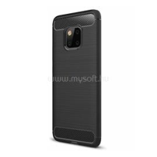 Gigapack Szilikon telefonvédő (ütésállóság, légpárnás sarok, szálcsiszolt, karbon minta) FEKETE (GP-81821) tok és táska