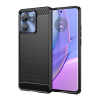 Gigapack Szilikon telefonvédő (ütésállóság, légpárnás sarok, szálcsiszolt, karbon minta) FEKETE Motorola Edge 40 5G (XT2303) "Gigapack csomagolás" (GP-148766) (GP-148766)