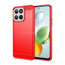 Gigapack Szilikon telefonvédő (ütésállóság, légpárnás sarok, szálcsiszolt, karbon minta) PIROS (GP-163930) tok és táska