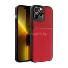 Gigapack Szilikon telefonvédő (ütésállóság, mágneses, bőr hatású hátlap, csíkos) PIROS (GP-129409) tok és táska