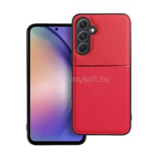 Gigapack Szilikon telefonvédő (ütésállóság, mágneses, bőr hatású hátlap, csíkos) PIROS (GP-136677) tok és táska