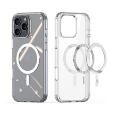 Gigapack Szilikon telefonvédő (ütésállóság, MagSafe) ÁTLÁTSZÓ Apple iPhone 16 Pro Max tok és táska