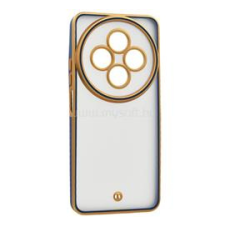 Gigapack Szilikon telefonvédő (ütésállóság, matt, műanyag hátlap, kameravédő) ARANY/SÖTÉTKÉK (GP-177599) tok és táska