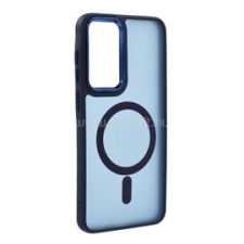 Gigapack Szilikon telefonvédő (ütésállóság, matt, műanyag hátlap, kameravédő, MagSafe) SÖTÉTKÉK (GP-171141) tok és táska