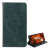 Gigapack T Phone 2 5G tok álló, bőr hatású (flip, oldalra nyíló, asztali tartó, koptatott bőr minta, prémium) sötétzöld