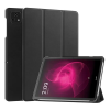 Gigapack T Tablet 5G ( 2023 ) tok álló, bőr hatású (aktív flip, oldalra nyíló, trifold, asztali tartó) fekete