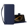 Gigapack TCL 501 tok álló, bőr hatású (flip, oldalra nyíló, asztali tartó, prémium + kézpánt) sötétkék