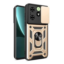Gigapack Tecno Spark 20C defender műanyag telefonvédő (ütésállóság, szilikon belső, tartógyűrű, kameravédő) arany tok és táska
