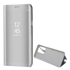 Gigapack Tok álló (aktív FLIP, oldalra nyíló, asztali tartó funkció, tükrös felület, Mirror View Case) EZÜST [Samsung Galaxy S20 Ultra 5G ... tok és táska